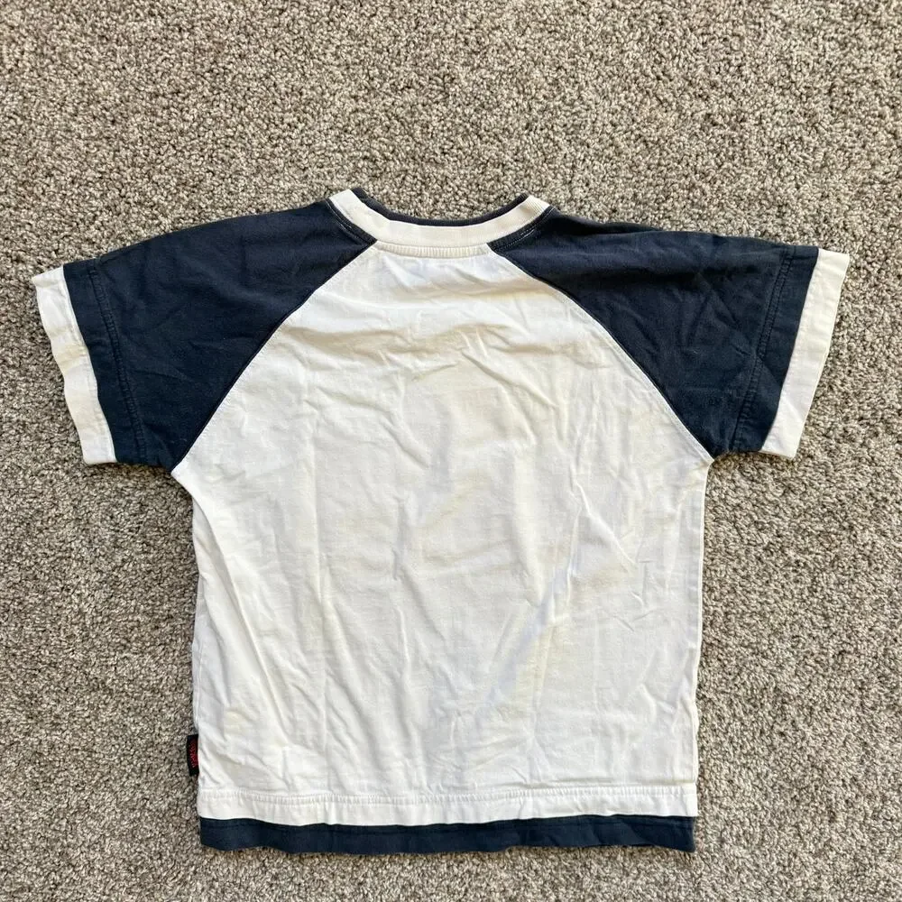 Kick Kid Boys’ Graphic T-Shirt Size‎ 8 - White/Black Streetwear Style